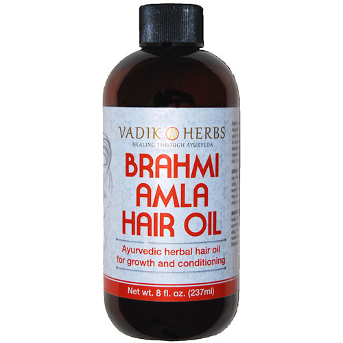 Brahmi-Amla Oil, 8 oz, Vadik Herbs (Bazaar of India)