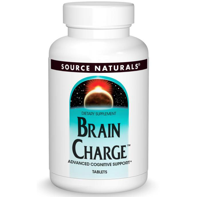 Brain Charge, Mental Health Supplement, 30 Tablets, Source Naturals