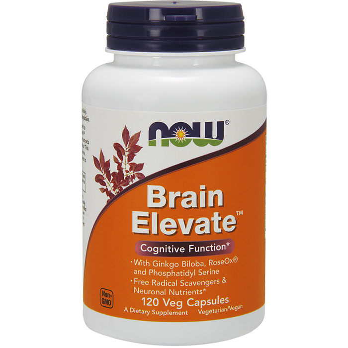 Brain Elevate 120 Vcaps, NOW Foods