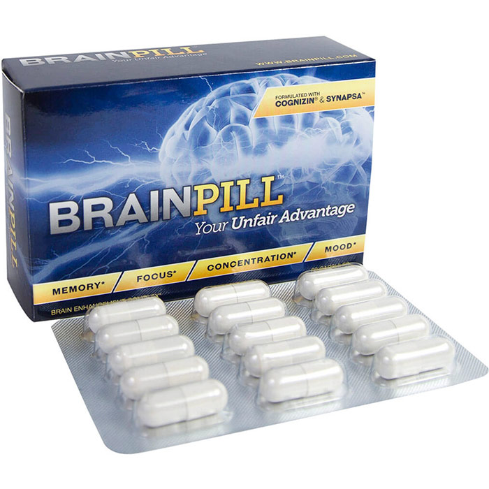 BrainPill, Brain Enhancement Complex, 60 Capsules, Leading Edge Health