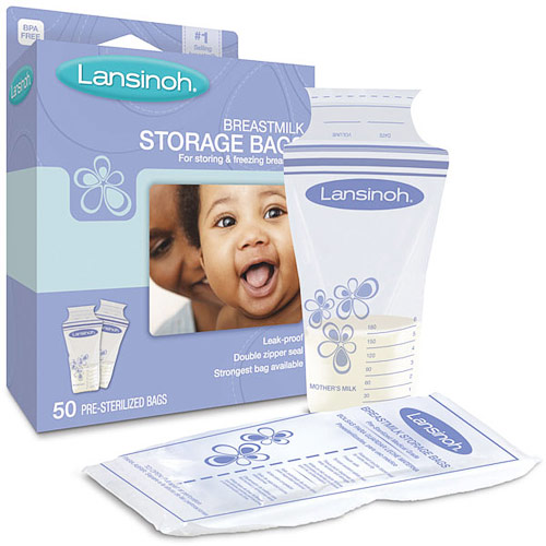 Lansinoh Pre-Sterilized Breastmilk Storage Bags, 25ct