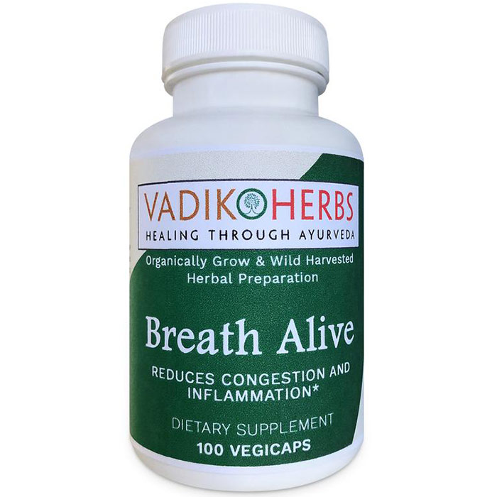 Breath Alive, 60 Capsules, Vadik Herbs (Bazaar of India)