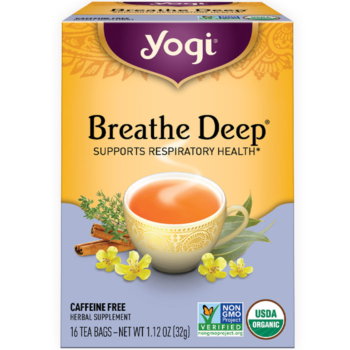 Breathe Deep Tea (Respiratory Support) 16 tea bags from Yogi Tea