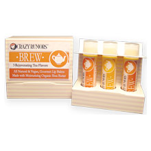 Brew, Tea Inspired Lip Balms, Spice Collection Gift Set, 0.15 oz x 3 Pack, Crazy Rumors