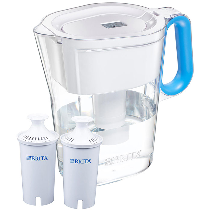 Brita Wave Water Filter Pitcher with 2 Advanced Filters, 10 Cup (8 oz) Capacity