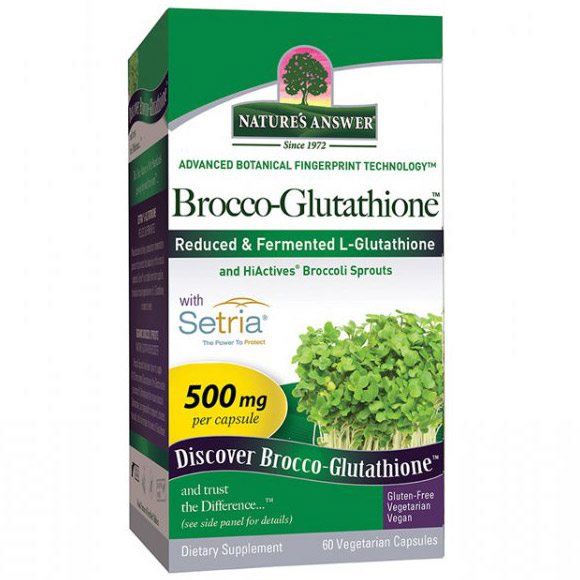 Brocco-Glutathione, Fermented L-Glutathione + Broccoli, 60 Vegetarian Capsules, Natures Answer