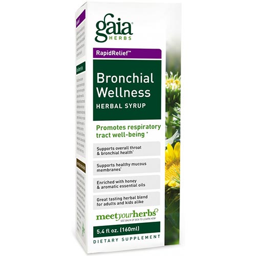 Bronchial Wellness Herbal Syrup, 5.4 oz, Gaia Herbs