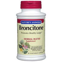Broncitone (for Healthy Lungs) 90 vegicaps from Nature's Answer (Lungs and Breathing - Lungs Breathing Formula)