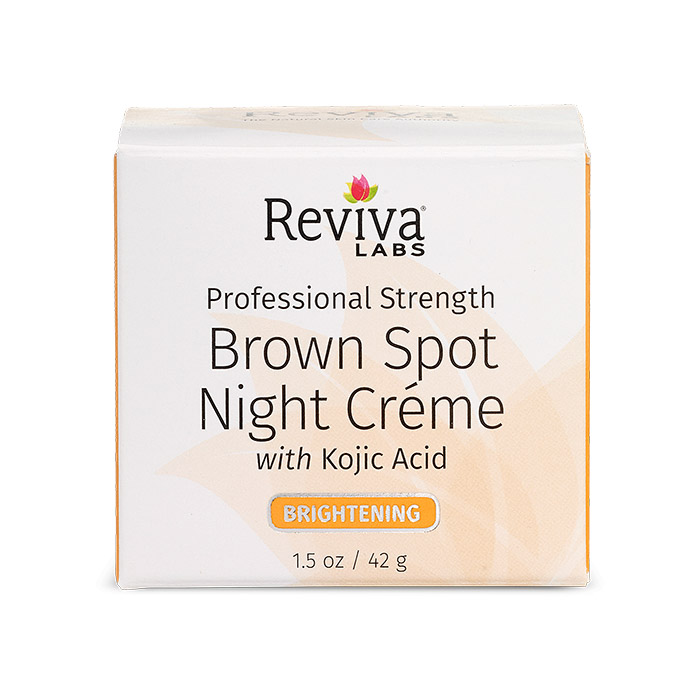 Reviva Labs Brown Spot Night Cream with Kojic Acid, 1.5 oz