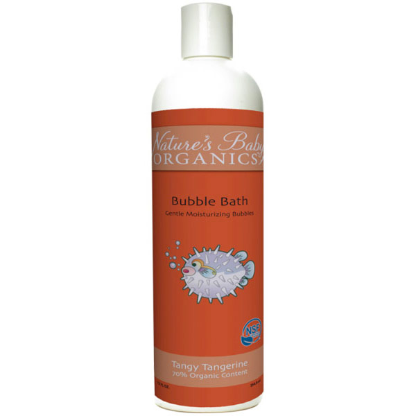 Bubble Bath, Tangy Tangerine, 12 oz, Natures Baby Organics