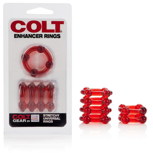 COLT Enhancer Rings - Red, California Exotic Novelties