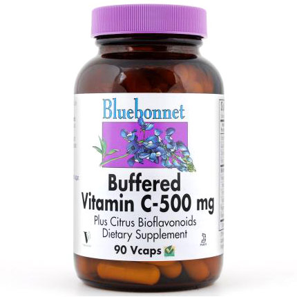 Buffered Vitamin C 500 mg, 180 Vcaps, Bluebonnet Nutrition