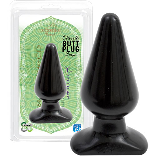 Butt Plug Large - Black, Doc Johnson