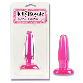 Jelly Royale Butt Plug - Pink 5.5 Inch, California Exotic Novelties