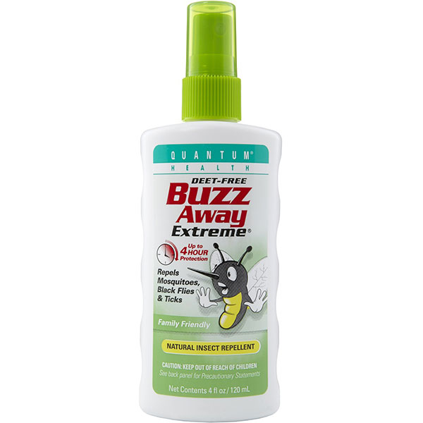 Buzz Away Extreme Spray, Bug Repellent 4 oz, Quantum Health