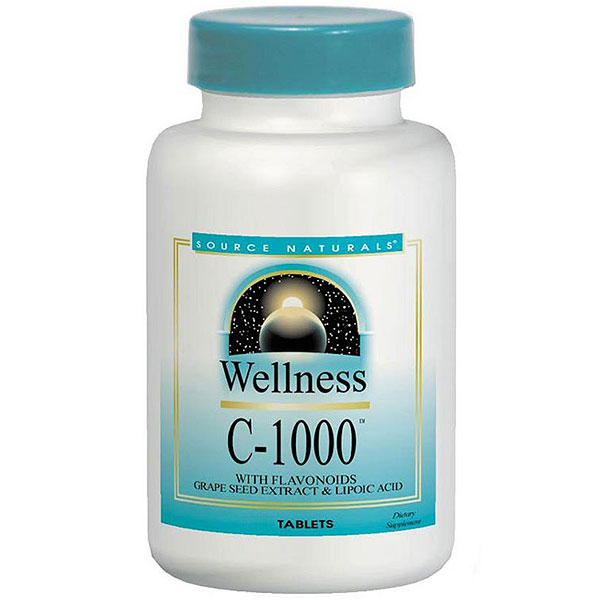 Wellness C-1000, With Antioxidant Protection, 50 Tablets, Source Naturals