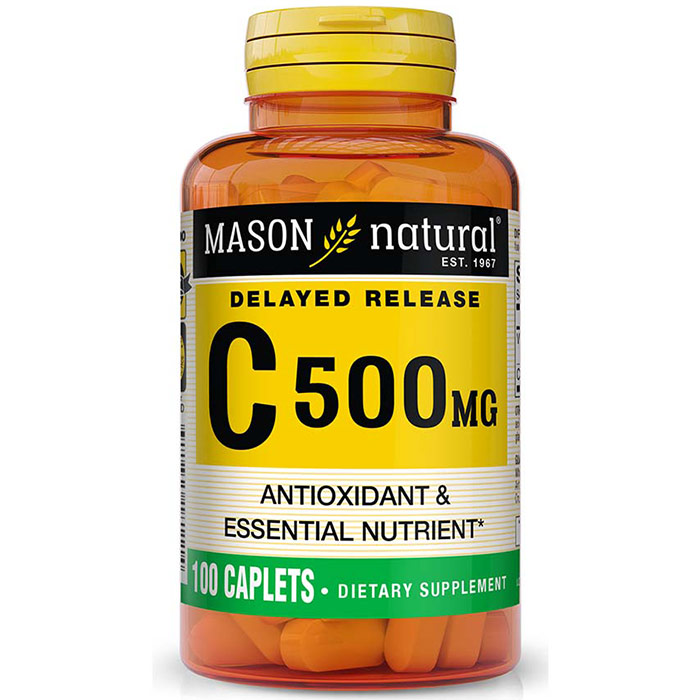 Vitamin C 500 mg, Time Release, 90 Capsules, Mason Natural