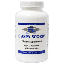 C Aspa Scorb Powder (Ascorbate Vitamin C), 8 oz, Progressive Laboratories