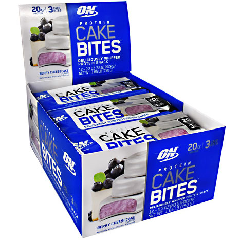 Cake Bites, Protein Snack, 12 Packets, Optimum Nutrition
