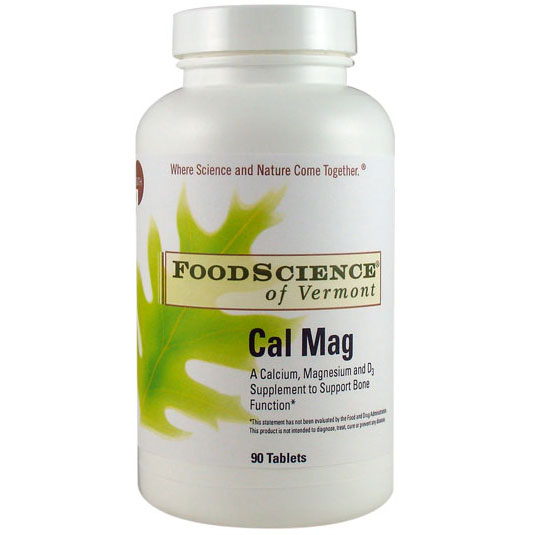 Cal Mag, 90 Tablets, FoodScience Of Vermont