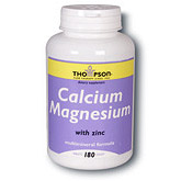 Cal Mag with Zinc 180 tabs, Thompson Nutritional Products