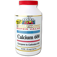 21st Century HealthCare Calcium 600 mg 400 Caplets, 21st Century Health Care