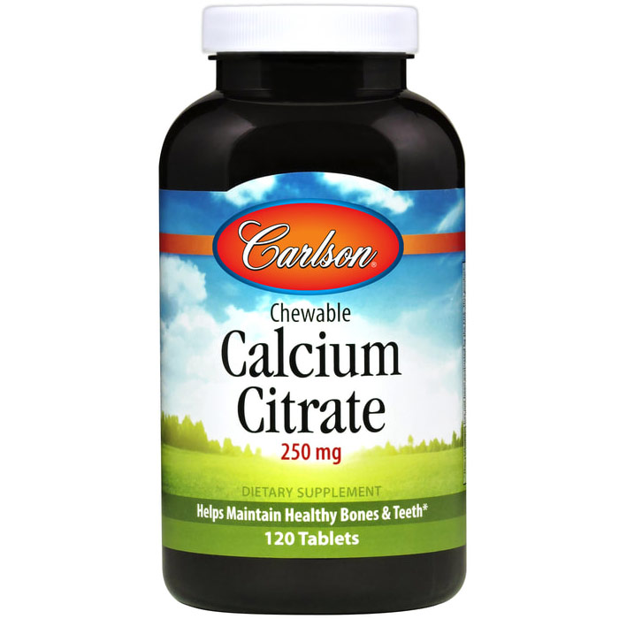 Calcium Citrate Chewable, 120 Tablets, Carlson Labs