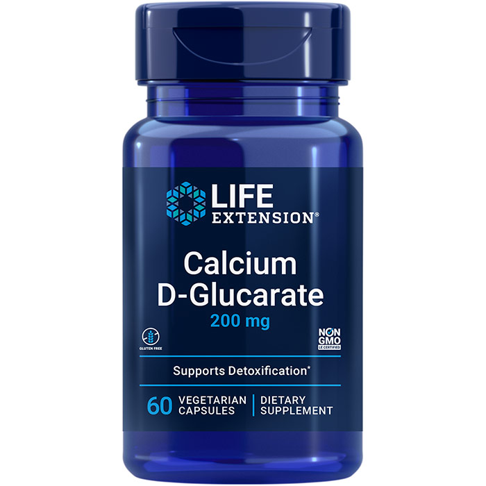 Calcium D-Glucarate 200 mg, 60 Capsules, Life Extension