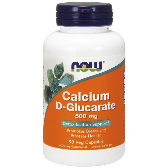 Calcium D-Glucarate 500 mg, 90 Veg Capsules, NOW Foods