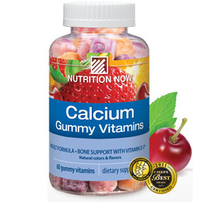 Nutrition Now Calcium Gummy Vitamins Chewable, 60 Chews, Nutrition Now