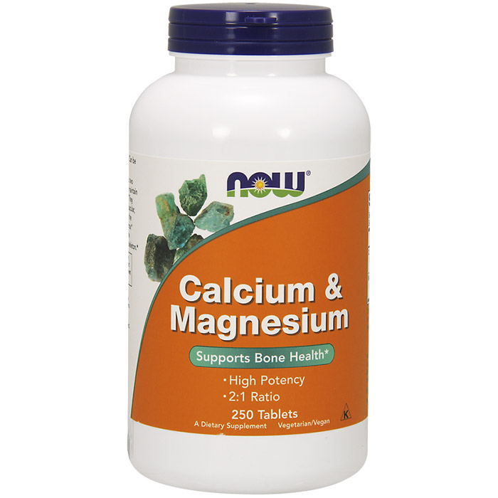 Calcium & Magnesium 250 Tabs, NOW Foods