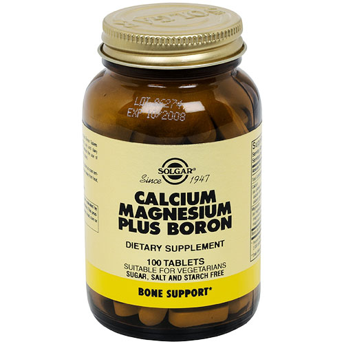Calcium Magnesium Boron, 100 Tablets, Solgar Day of health 112