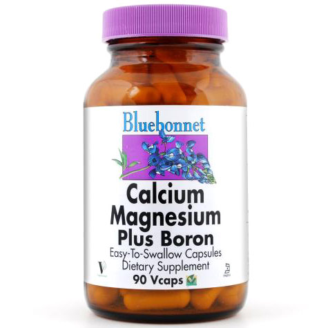 Calcium Magnesium Plus Boron, 90 Vcaps, Bluebonnet Nutrition