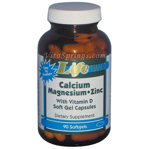 Calcium Magnesium Zinc, 90 Softgels, LifeTime