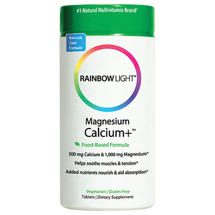 Magnesium Calcium Plus, With Herbal & Digestive Support, 180 Tablets, Rainbow Light