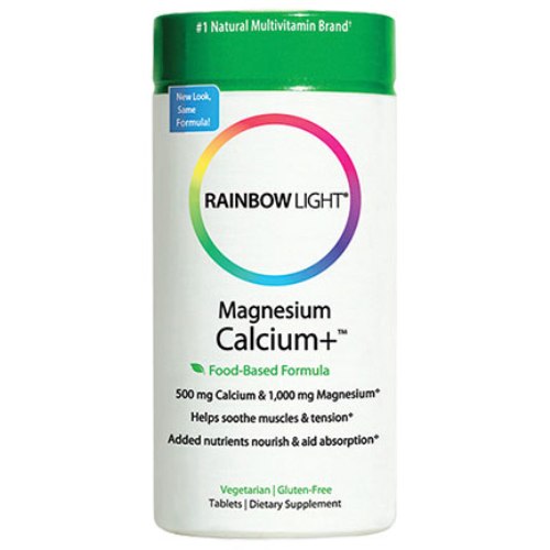 Magnesium Calcium Plus, Food-Based Formula, 90 Tablets, Rainbow Light