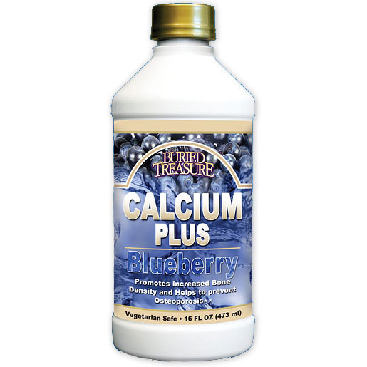 Buried Treasure Calcium Plus - Blueberry Flavor Liquid, 16 oz, Buried Treasure