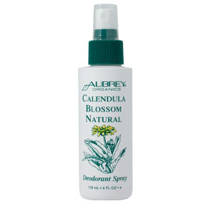 Calendula Blossom Natural Deodorant Spray, 4 oz, Aubrey Organics