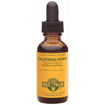 Herb Pharm California Poppy Extract Liquid, 1 oz, Herb Pharm