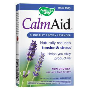 Nature's Way Calm Aid, CalmAid Naturally Reduces Tension & Stress, 30 Softgels, Nature's Way