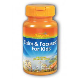 Calm & Focused For Kids Chewable, Grape , 30 Chews, Thompson Nutritional Products