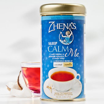 Zhena's Gypsy Tea Herbal Tea, Calm Me, Coconut Vanilla, 6 x 22 Tea Bags/Case, Zhena's Gypsy Tea