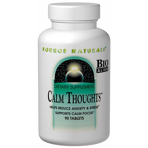 Source Naturals Calm Thoughts Bio-Aligned Reduce Anxiety 45 tabs from Source Naturals