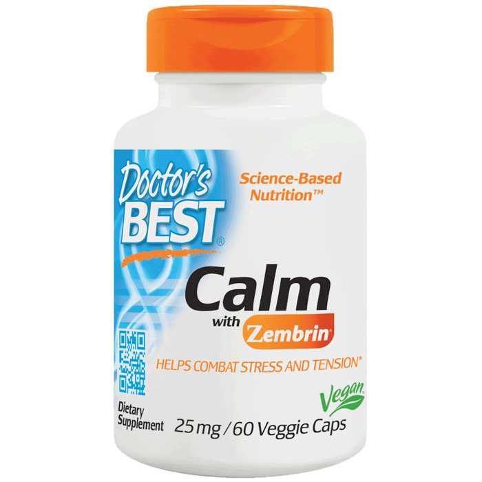 Calm with Zembrin 25 mg, 60 Veggie Caps, Doctors Best