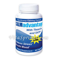 Advanced Nutritional Innovations CALMadvantage, Fast-Acting Non-Drowsy Stress Relief, 60 Capsules, Advanced Nutritional Innovations