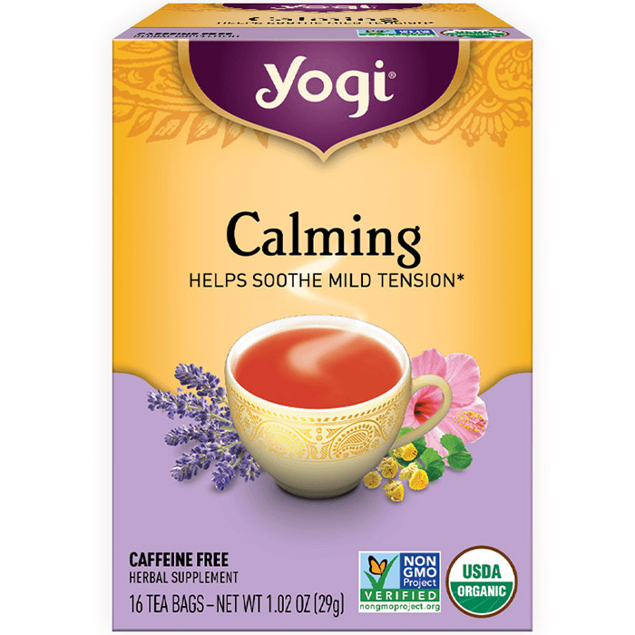 Calming Tea, Helps Soothe Mild Tension, 16 Tea Bags, Yogi Tea