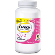 Caltrate 600 + D, Caltrate Calcium Supplement, 170 Tablets