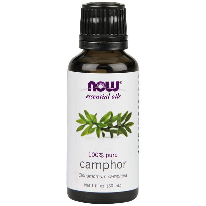 Camphor Oil, Pure Essential Oil 1 oz, NOW Foods