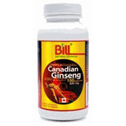 Bill Natural Sources Canadian Ginseng 500 mg, 100 Capsules, Bill Natural Sources