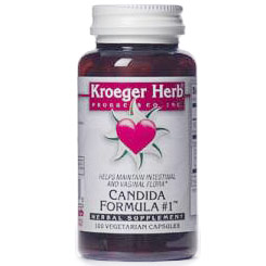 Kroeger Herb Candida Formula #1, 100 Vegetarian Capsules, Kroeger Herb